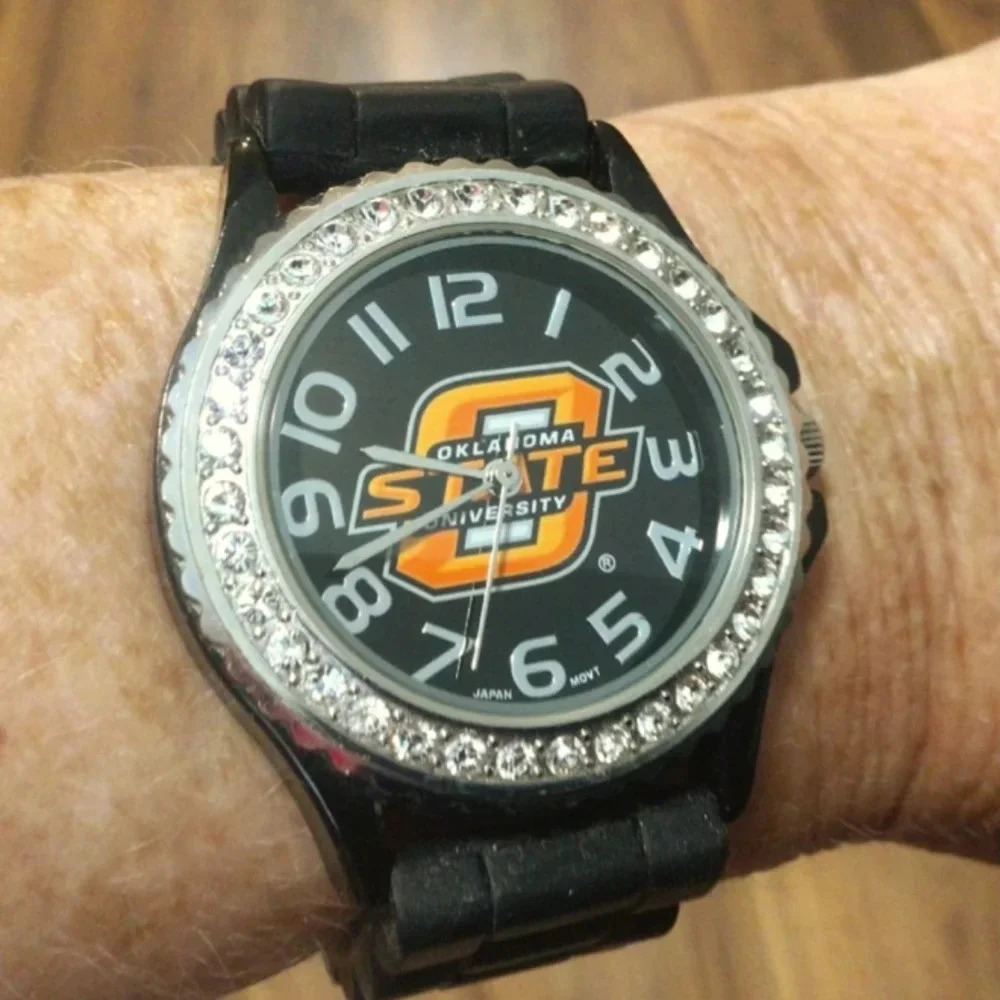 Oklahoma State University Watch, Silicone Band, OSU, Licensed